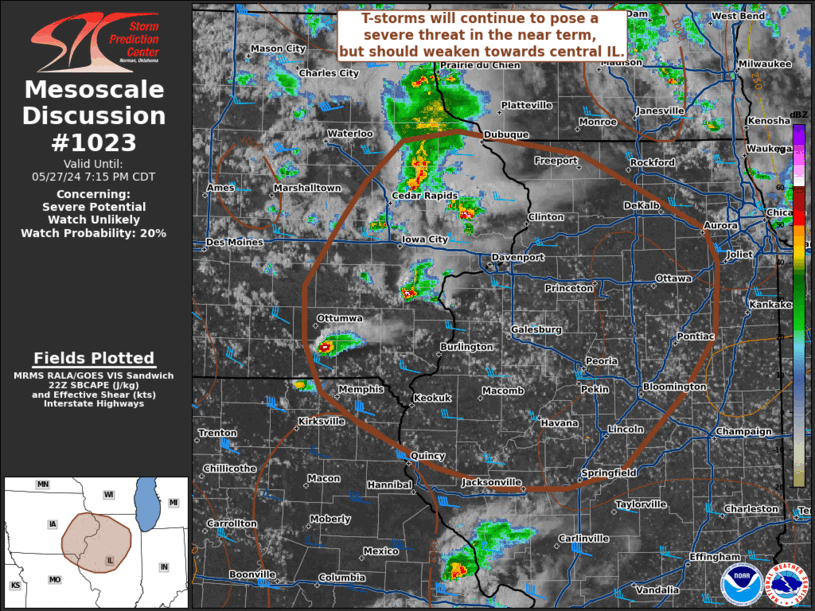 Mesoscale Discussion 1023