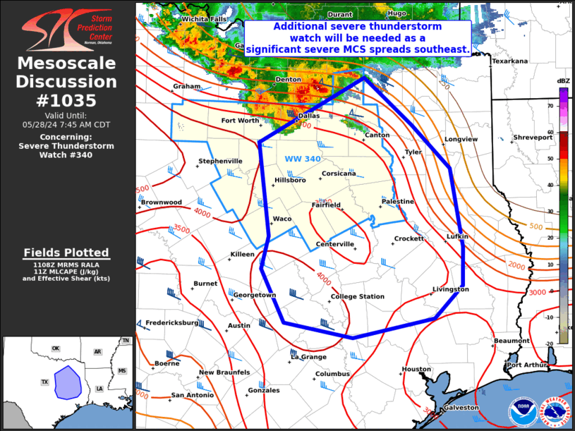 Mesoscale Discussion 1035