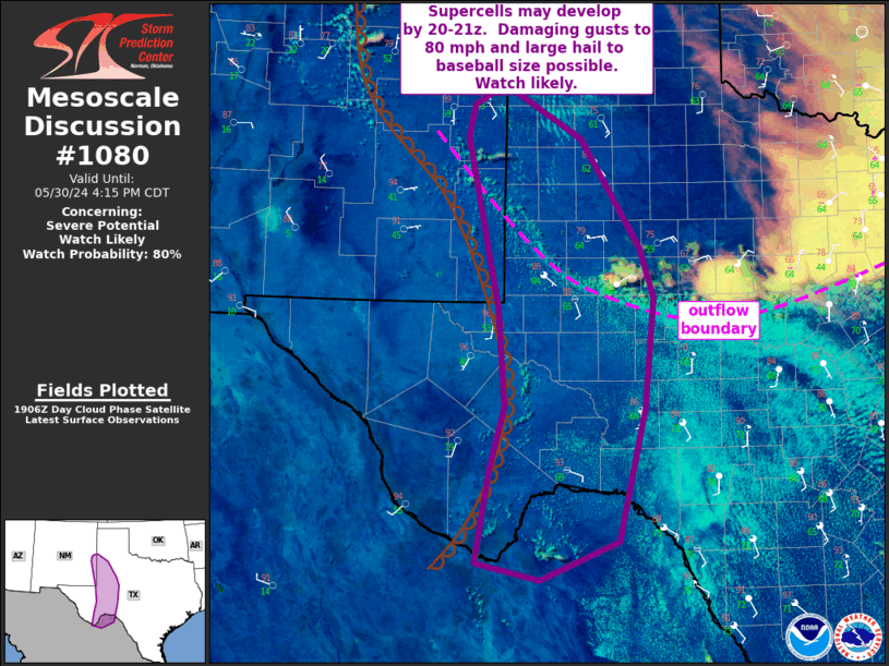 Mesoscale Discussion 1080