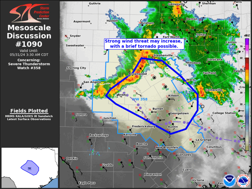 Mesoscale Discussion 1090