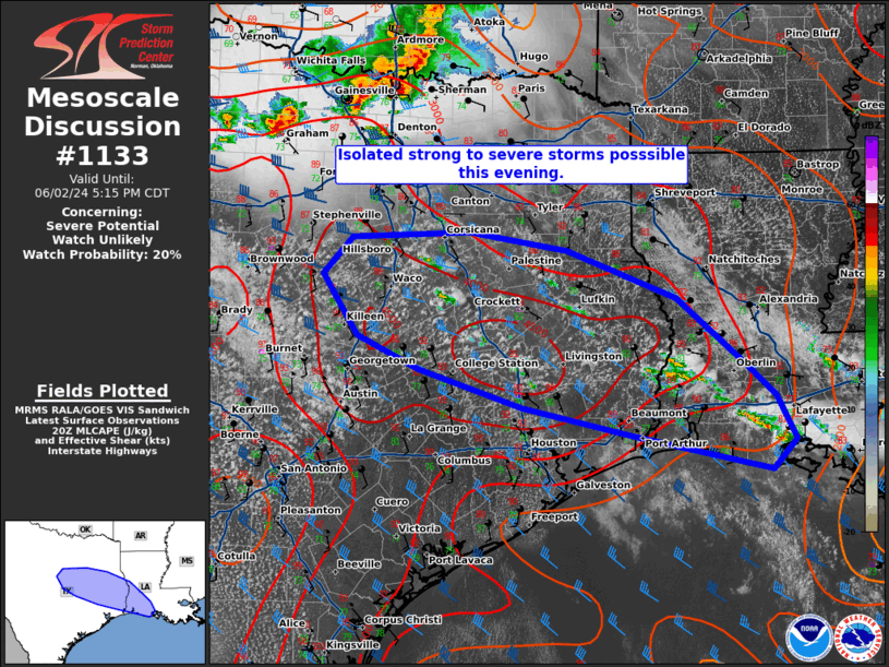 Mesoscale Discussion 1133