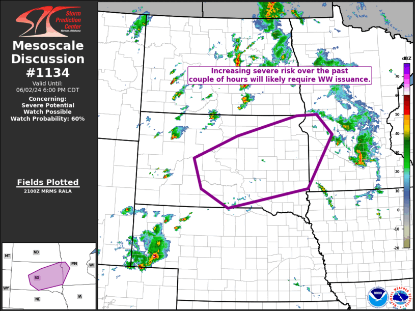 Mesoscale Discussion 1134