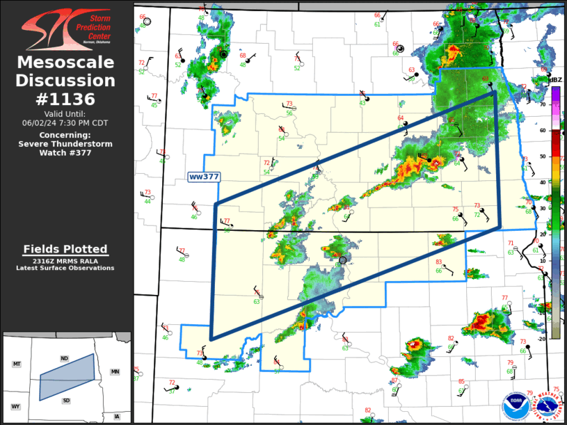 Mesoscale Discussion 1136