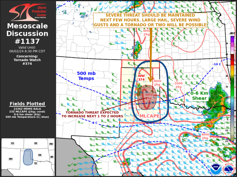 Mesoscale Discussion 1137