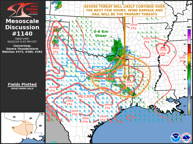 Mesoscale Discussion 1140