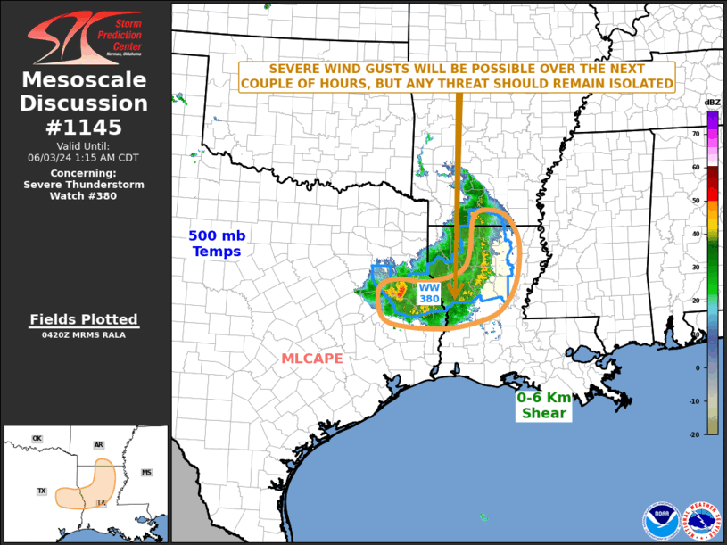Mesoscale Discussion 1145