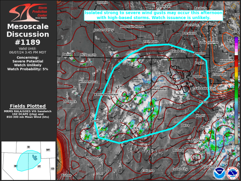 Mesoscale Discussion 1189