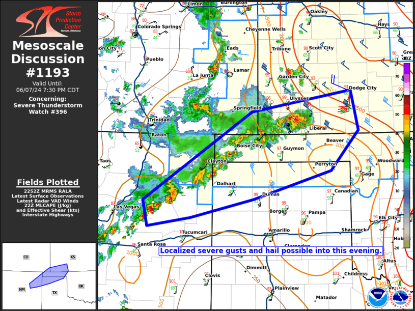 Mesoscale Discussion 1193