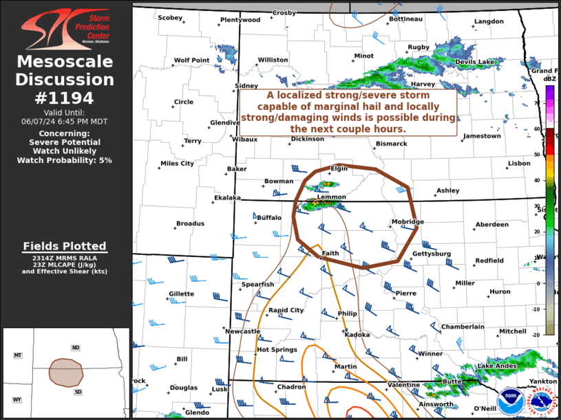 Mesoscale Discussion 1194