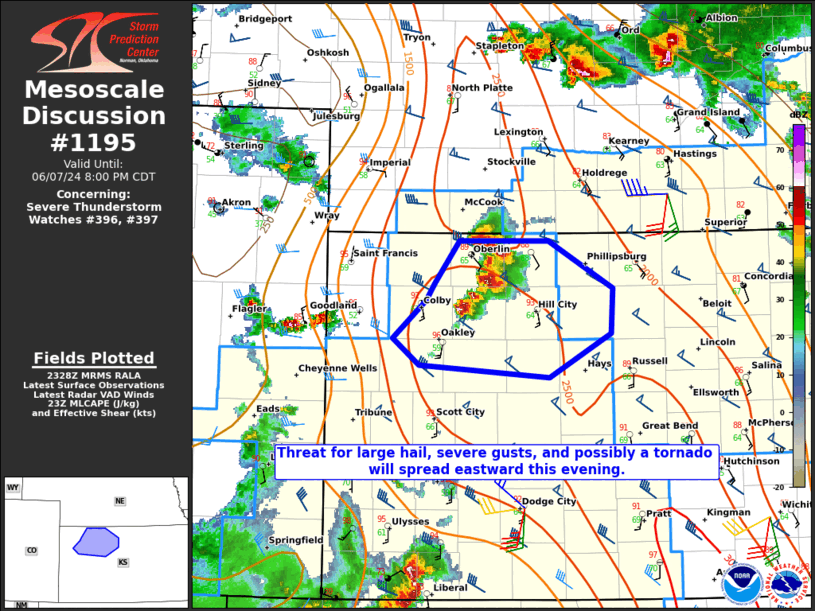 Mesoscale Discussion 1195