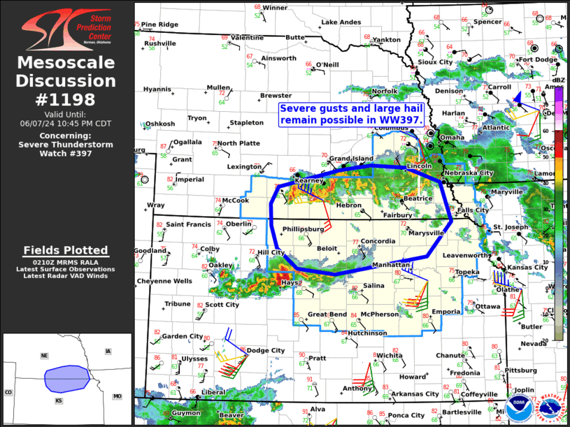 Mesoscale Discussion 1198