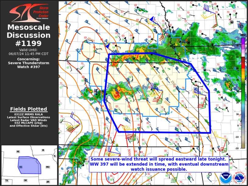 Mesoscale Discussion 1199