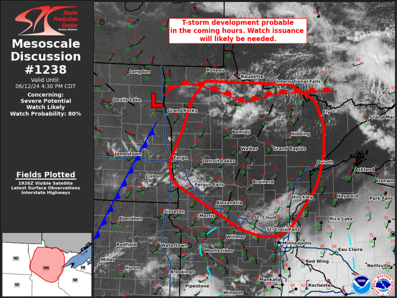 Mesoscale Discussion 1238