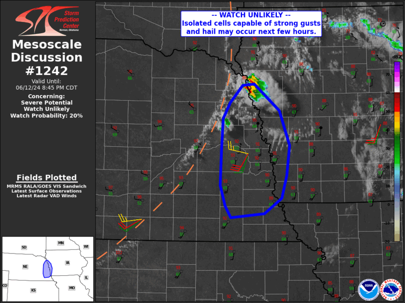 Mesoscale Discussion 1242