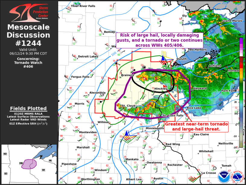 Mesoscale Discussion 1244