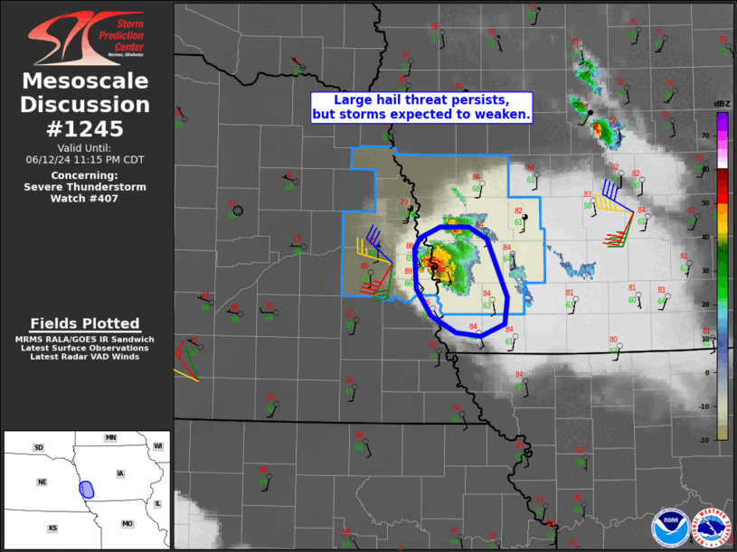 Mesoscale Discussion 1245