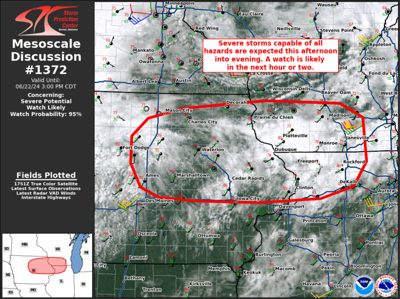 Mesoscale Discussion 1372