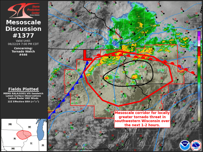 Mesoscale Discussion 1377