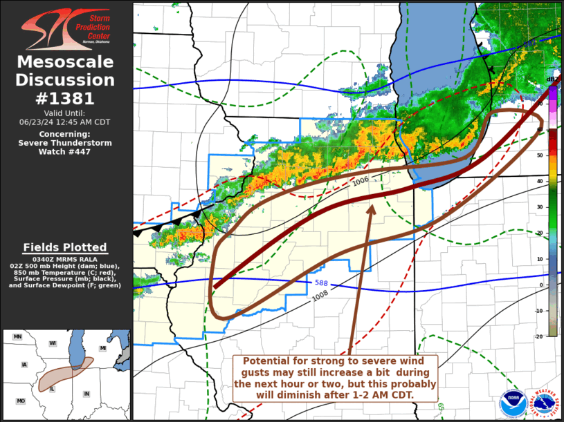 Mesoscale Discussion 1381