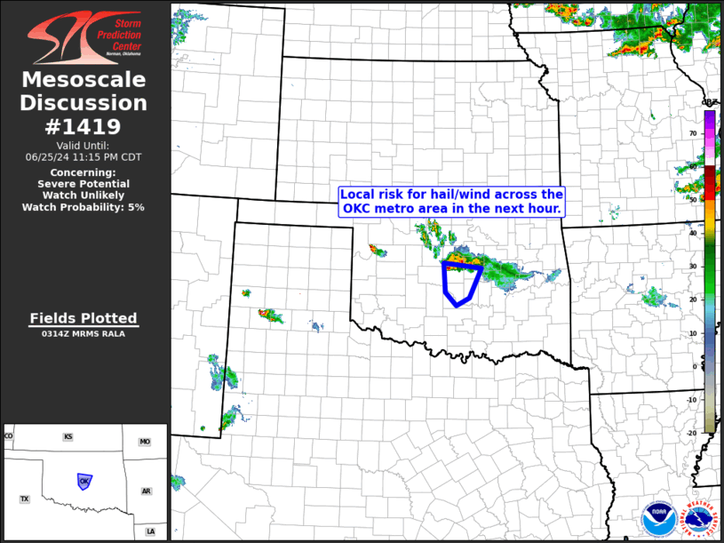 Mesoscale Discussion 1419
