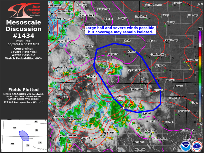 Mesoscale Discussion 1434