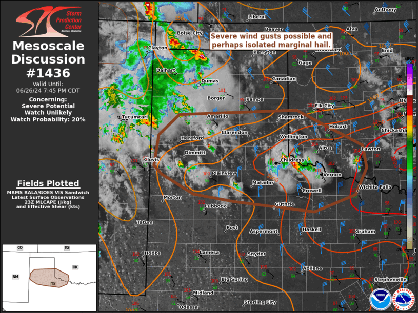 Mesoscale Discussion 1436