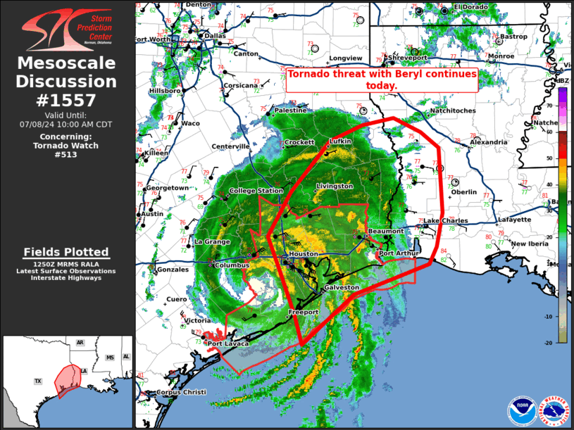 Mesoscale Discussion 1557
