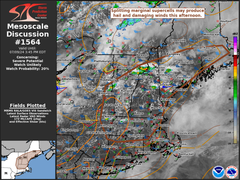 Mesoscale Discussion 1564