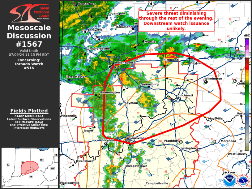 Mesoscale Discussion 1567