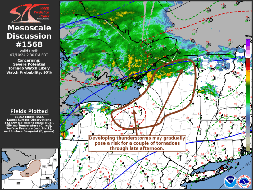 Mesoscale Discussion 1568