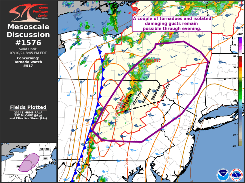 Mesoscale Discussion 1576