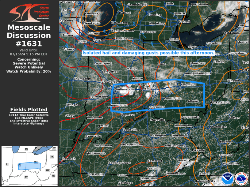 Mesoscale Discussion 1631