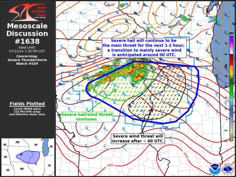 Mesoscale Discussion 1638