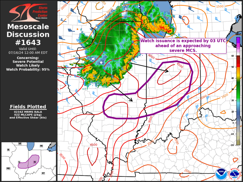 Mesoscale Discussion 1643