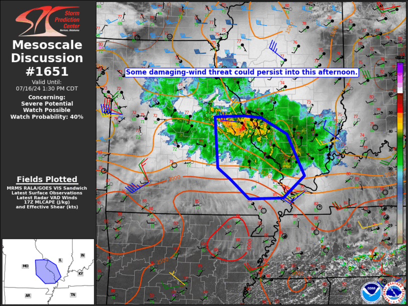 Mesoscale Discussion 1651