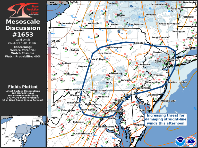 Mesoscale Discussion 1653