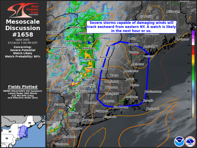 Mesoscale Discussion 1658
