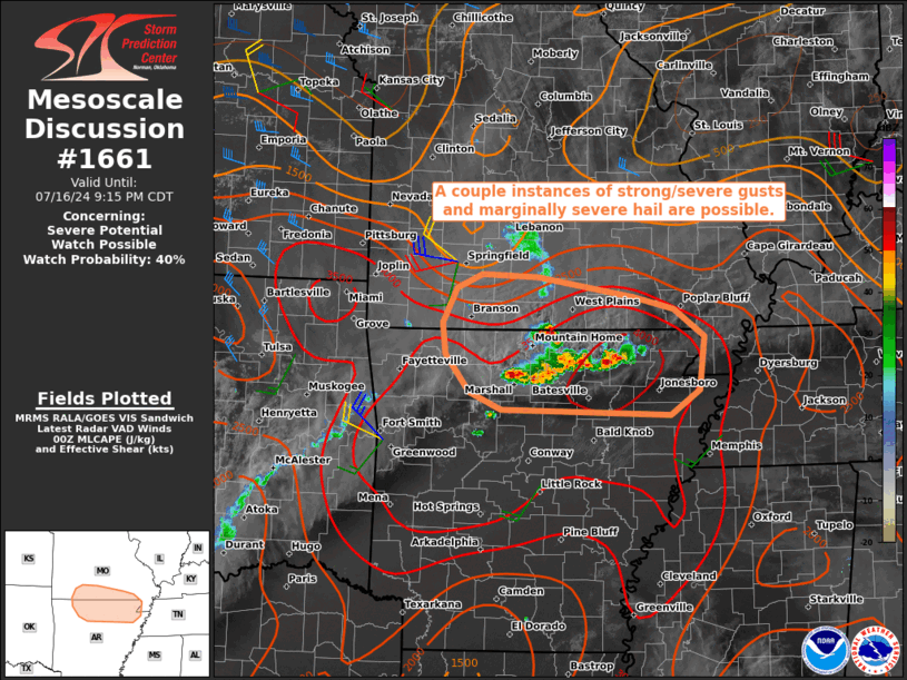 Mesoscale Discussion 1661