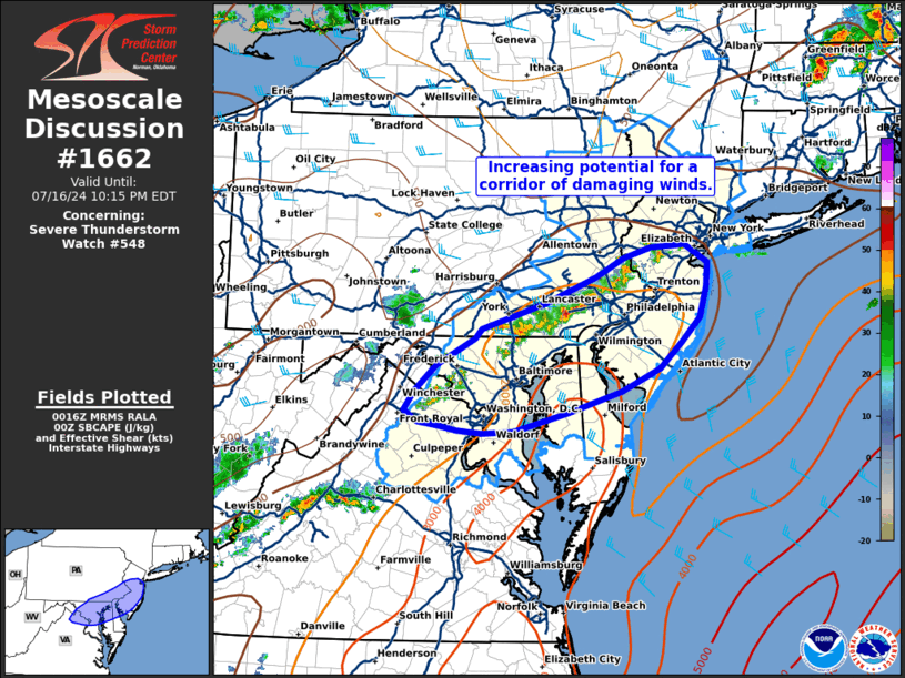 Mesoscale Discussion 1662