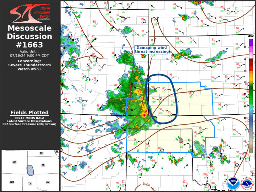 Mesoscale Discussion 1663