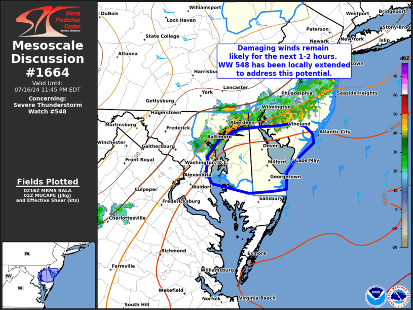 Mesoscale Discussion 1664