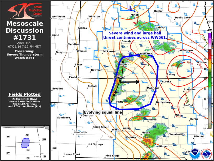 Mesoscale Discussion 1731