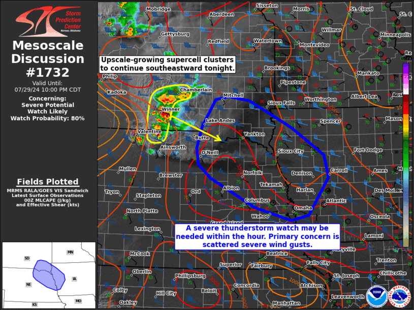 Mesoscale Discussion 1732