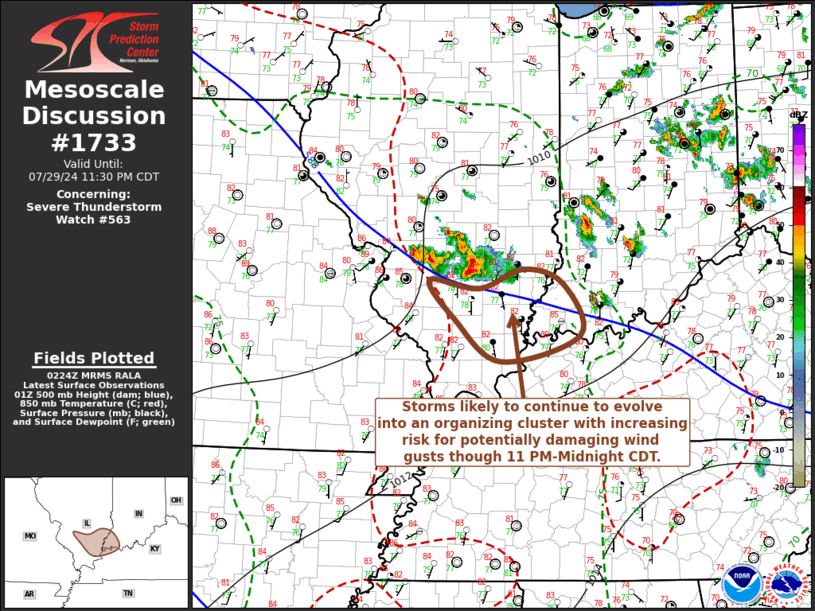 Mesoscale Discussion 1733