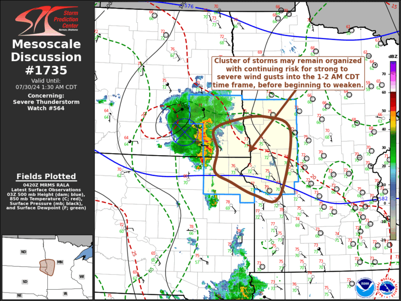 Mesoscale Discussion 1735