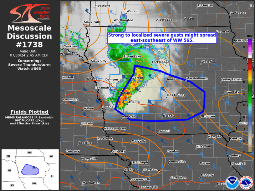 Mesoscale Discussion 1738