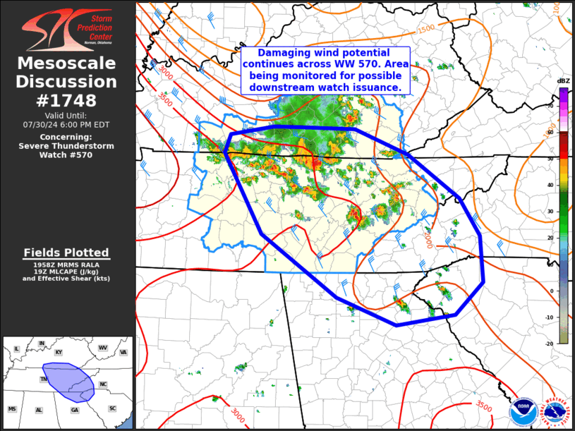 Mesoscale Discussion 1748