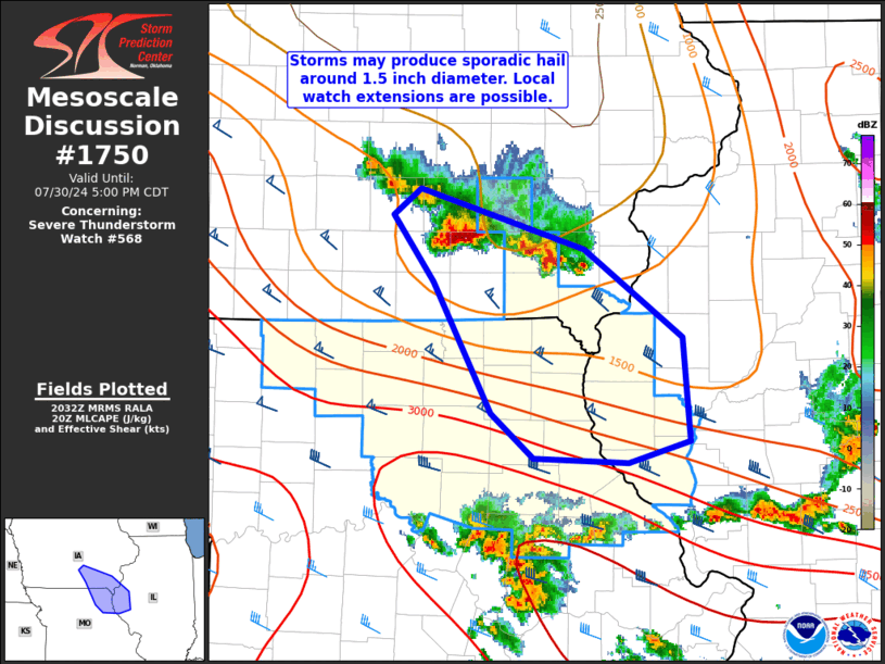 Mesoscale Discussion 1750