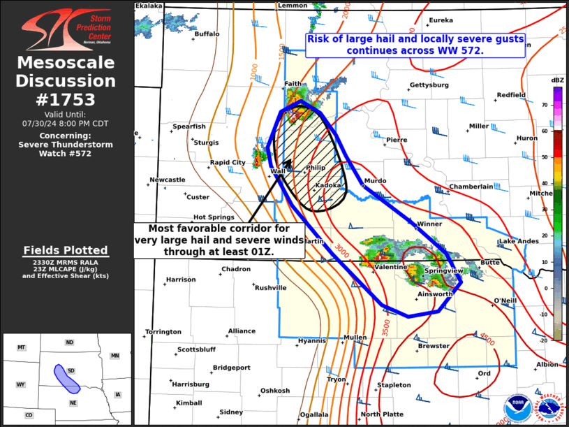 Mesoscale Discussion 1753