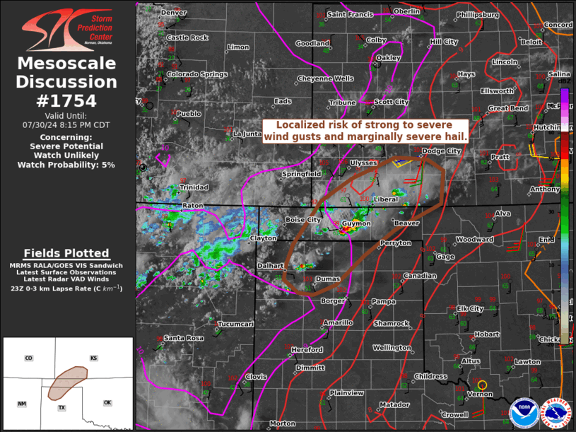 Mesoscale Discussion 1754